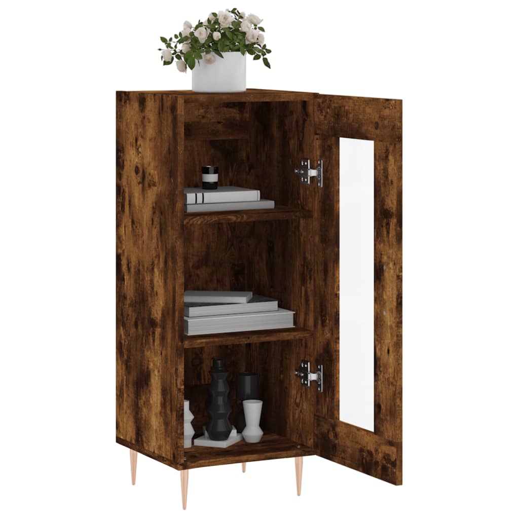 Komoda boja dimljenog hrasta 34,5x34x90 cm konstruirano drvo