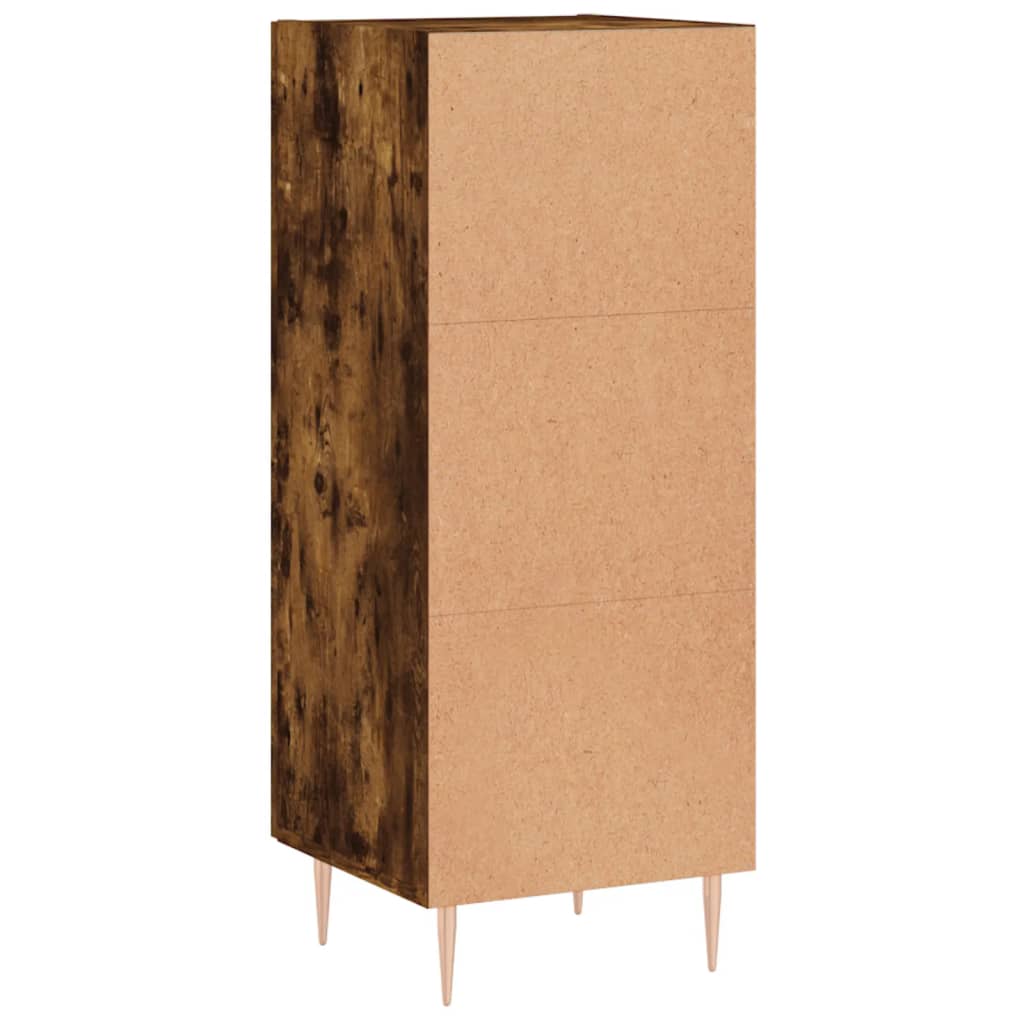 Komoda boja dimljenog hrasta 34,5x34x90 cm konstruirano drvo