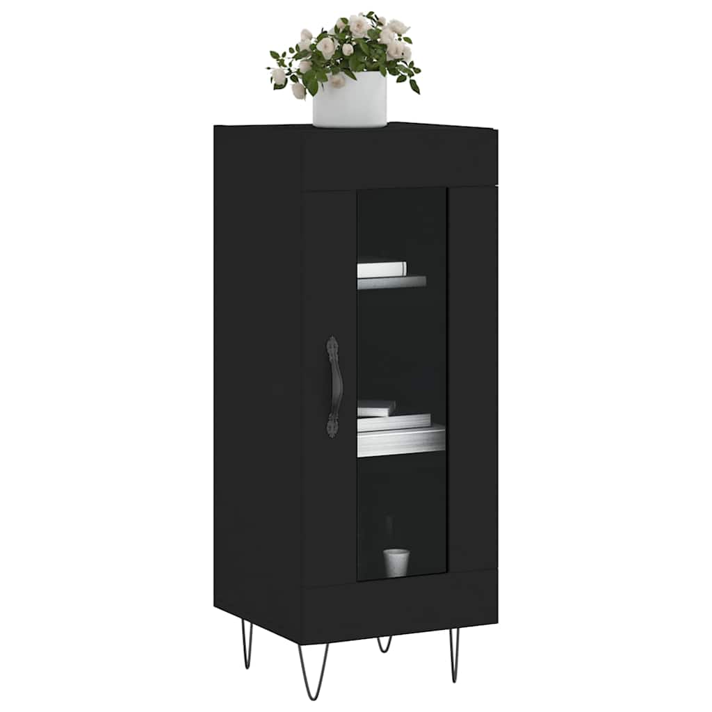 Komoda crna 34,5 x 34 x 90 cm od konstruiranog drva