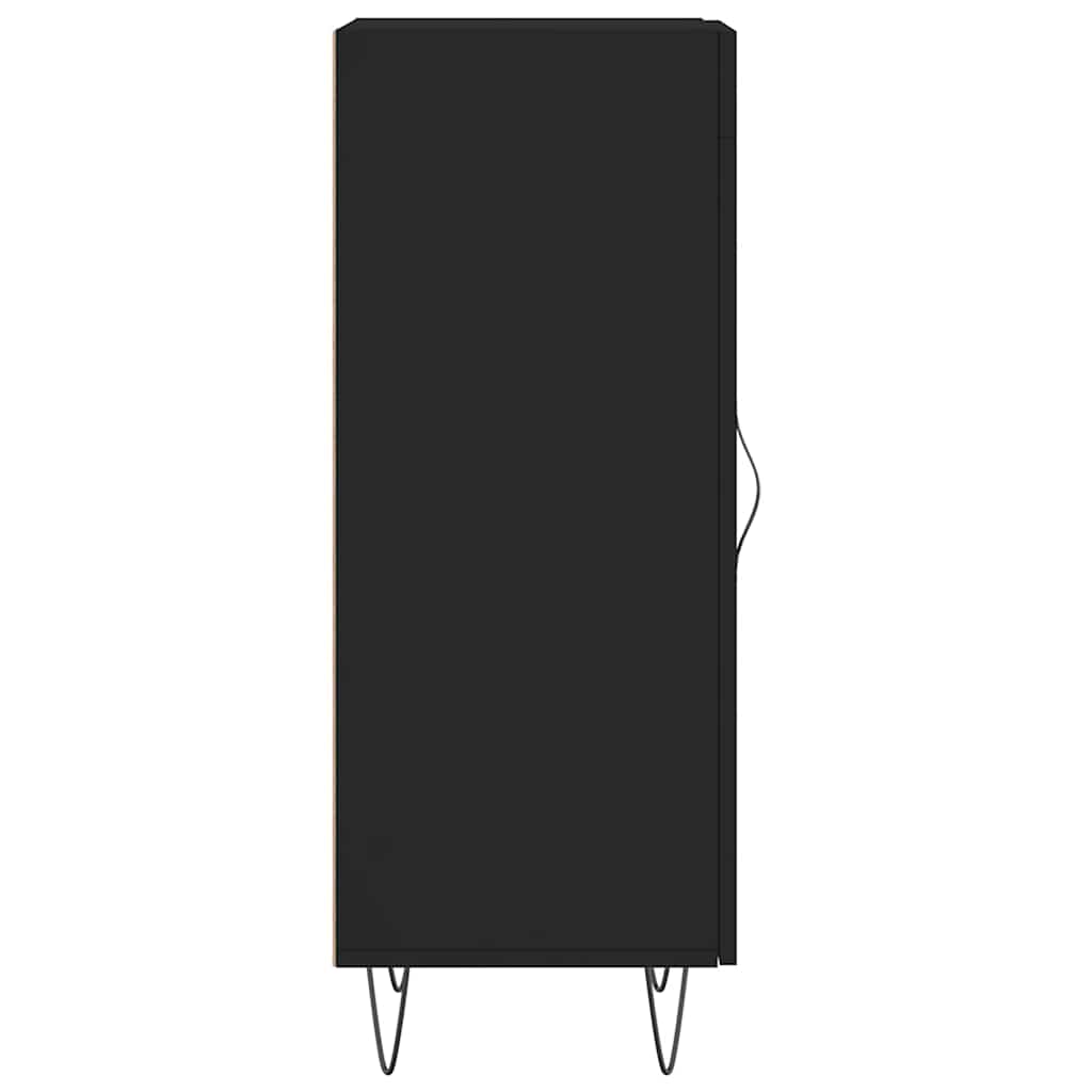 Komoda crna 34,5 x 34 x 90 cm od konstruiranog drva