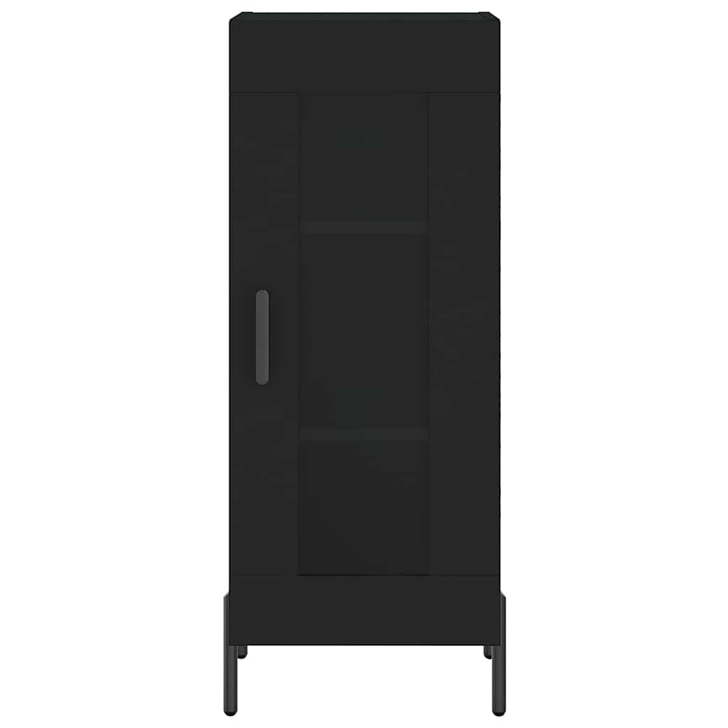 Komoda crna 34,5 x 34 x 90 cm od konstruiranog drva