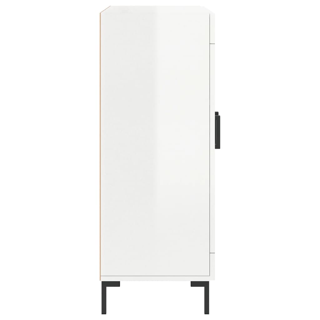 Komoda sjajna bijela 69,5x34x90 cm od konstruiranog drva