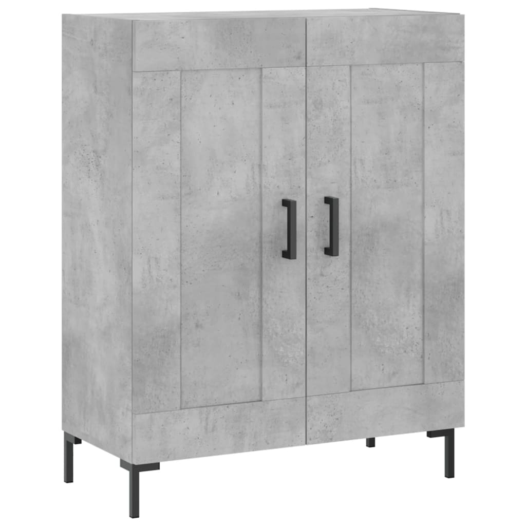 Komoda siva boja betona 69,5x34x90 cm od konstruiranog drva