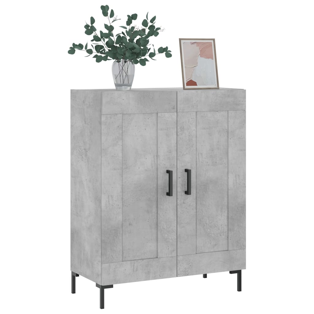 Komoda siva boja betona 69,5x34x90 cm od konstruiranog drva