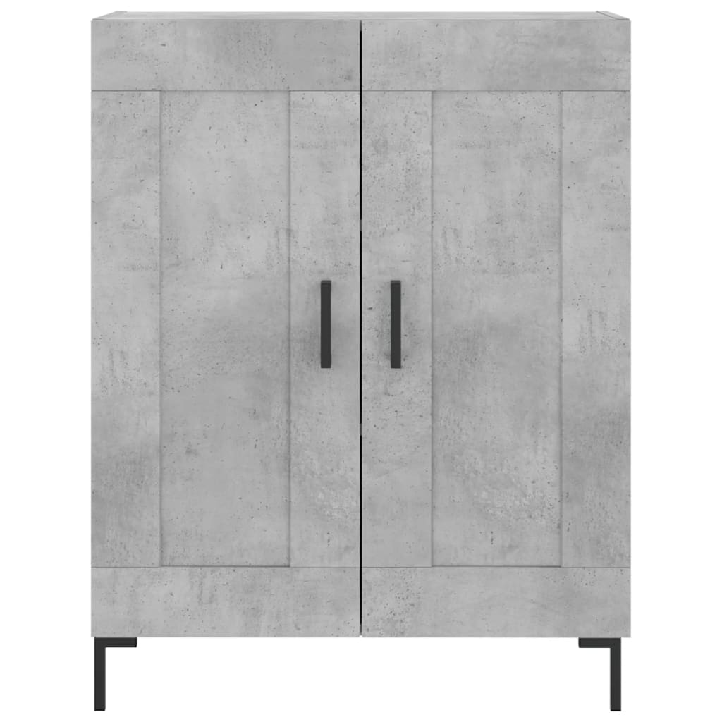 Komoda siva boja betona 69,5x34x90 cm od konstruiranog drva