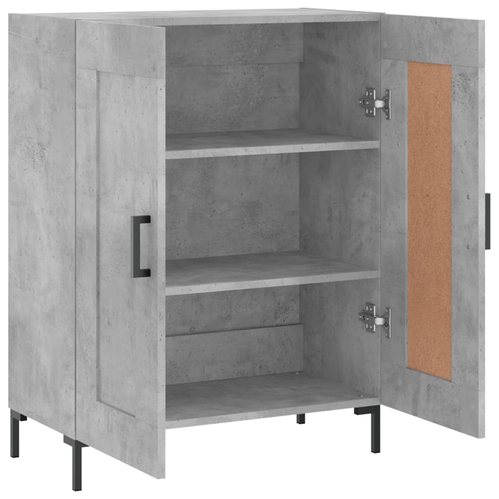 Komoda siva boja betona 69,5x34x90 cm od konstruiranog drva