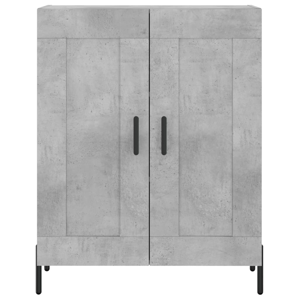 Komoda siva boja betona 69,5x34x90 cm od konstruiranog drva