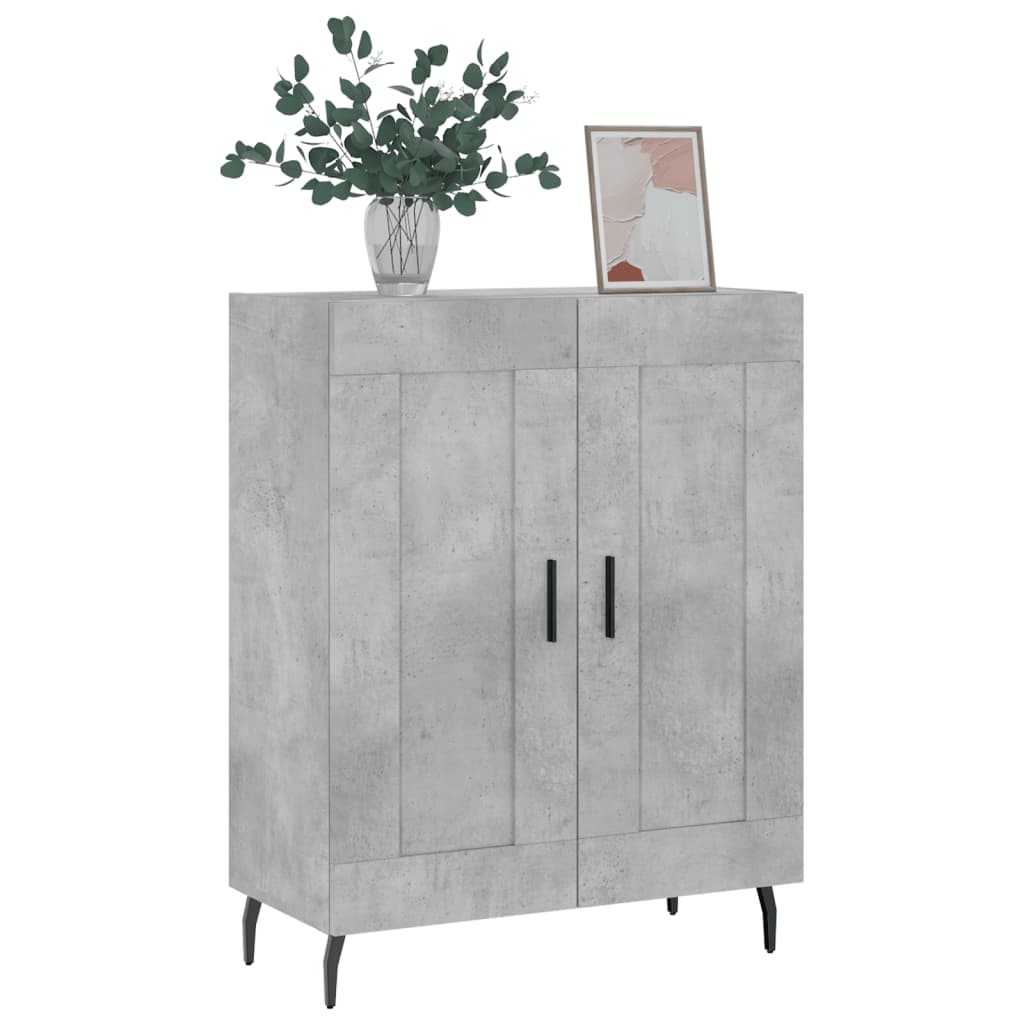 Komoda siva boja betona 69,5x34x90 cm od konstruiranog drva