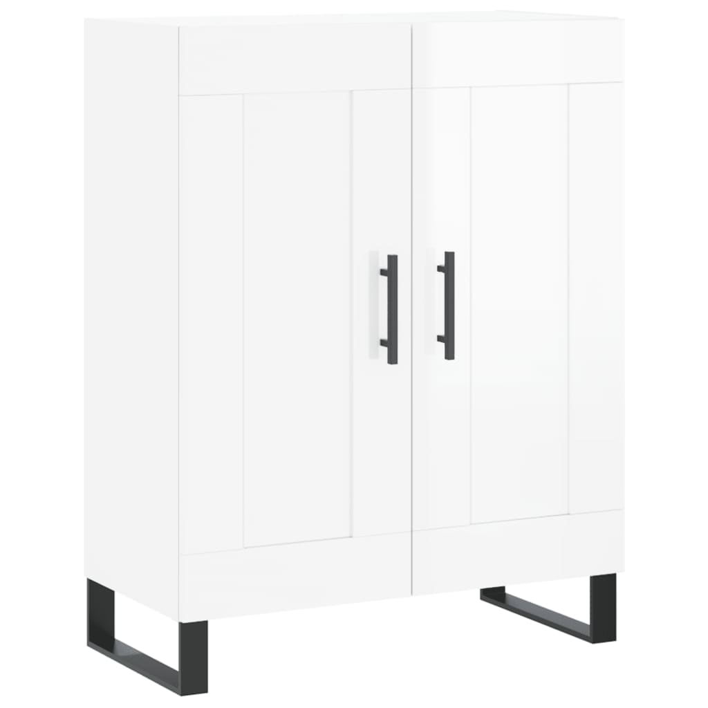 Komoda sjajna bijela 69,5x34x90 cm od konstruiranog drva