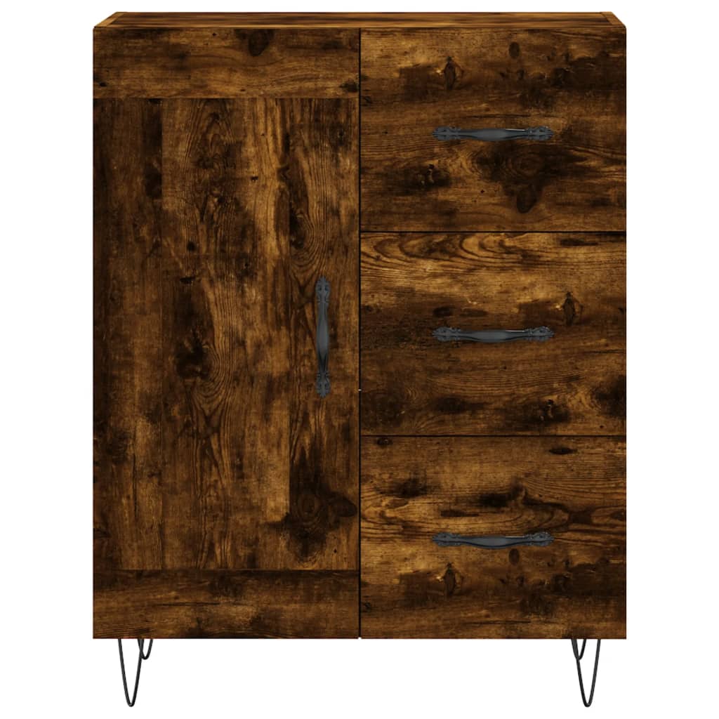 Komoda boja dimljenog hrasta 69,5x34x90 cm konstruirano drvo