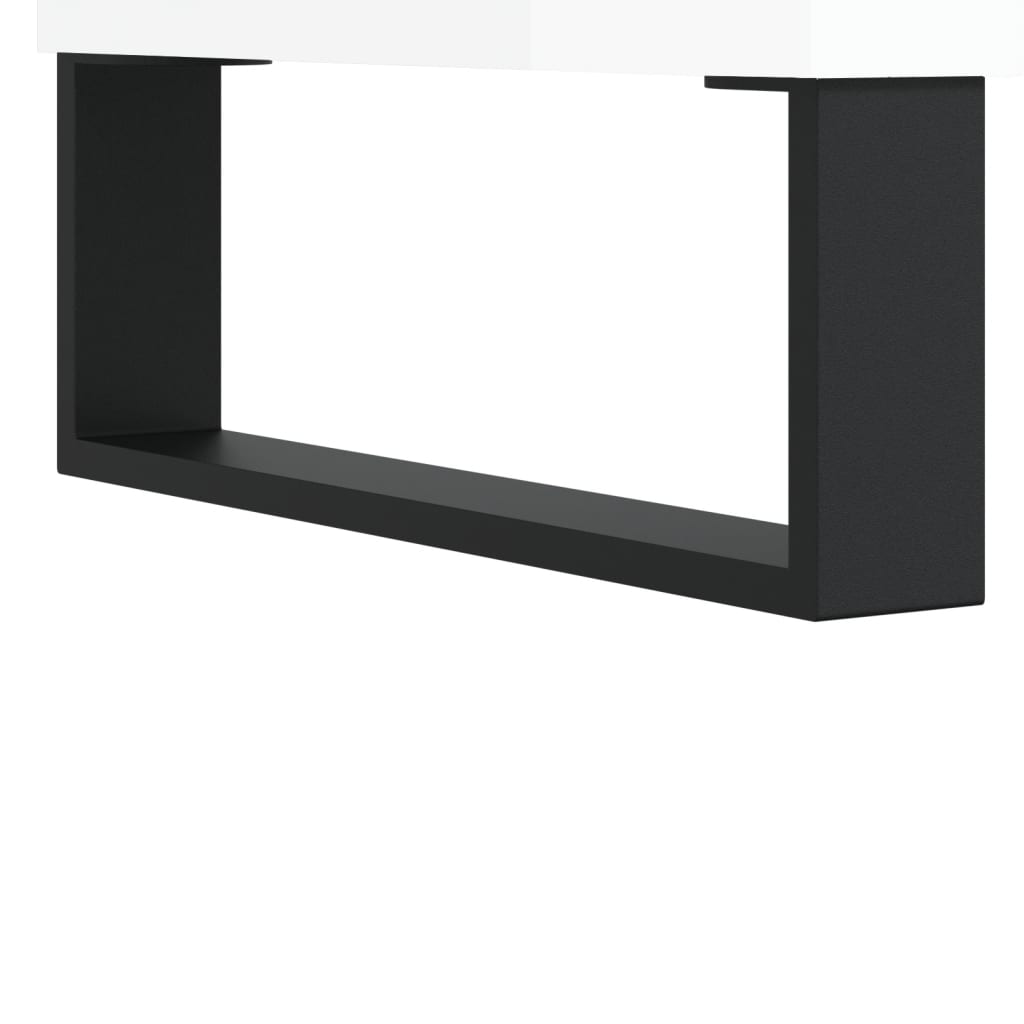 Komoda sjajna bijela 69,5x34x90 cm od konstruiranog drva