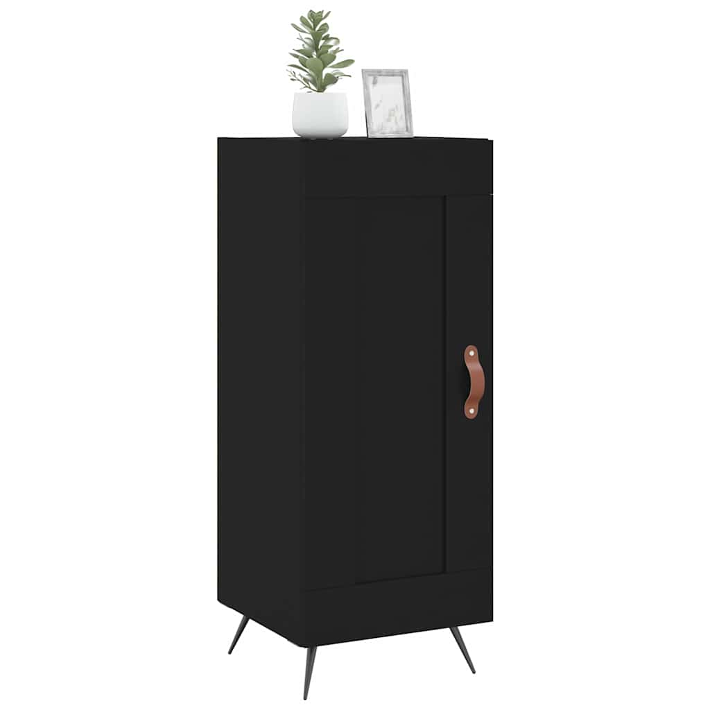 Komoda crna 34,5 x 34 x 90 cm od konstruiranog drva