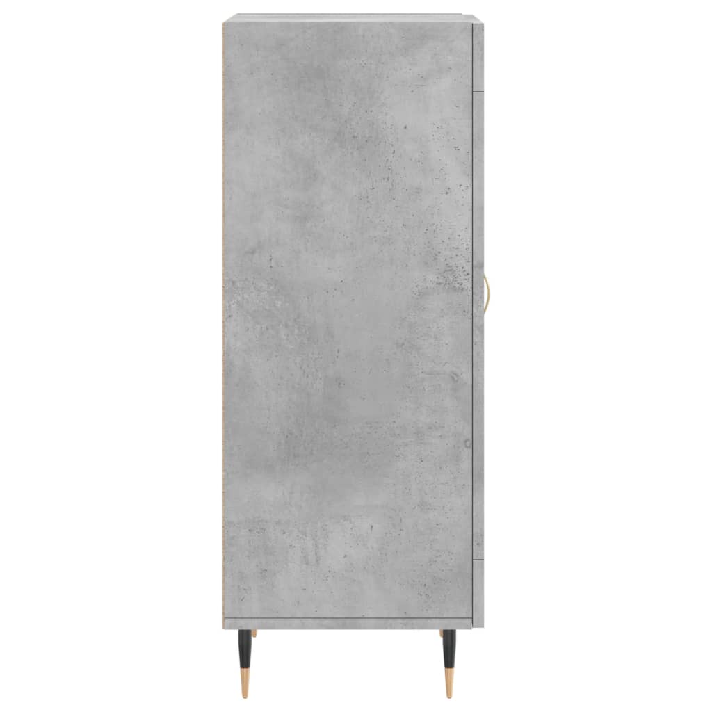 Komoda siva boja betona 34,5x34x90 cm od konstruiranog drva