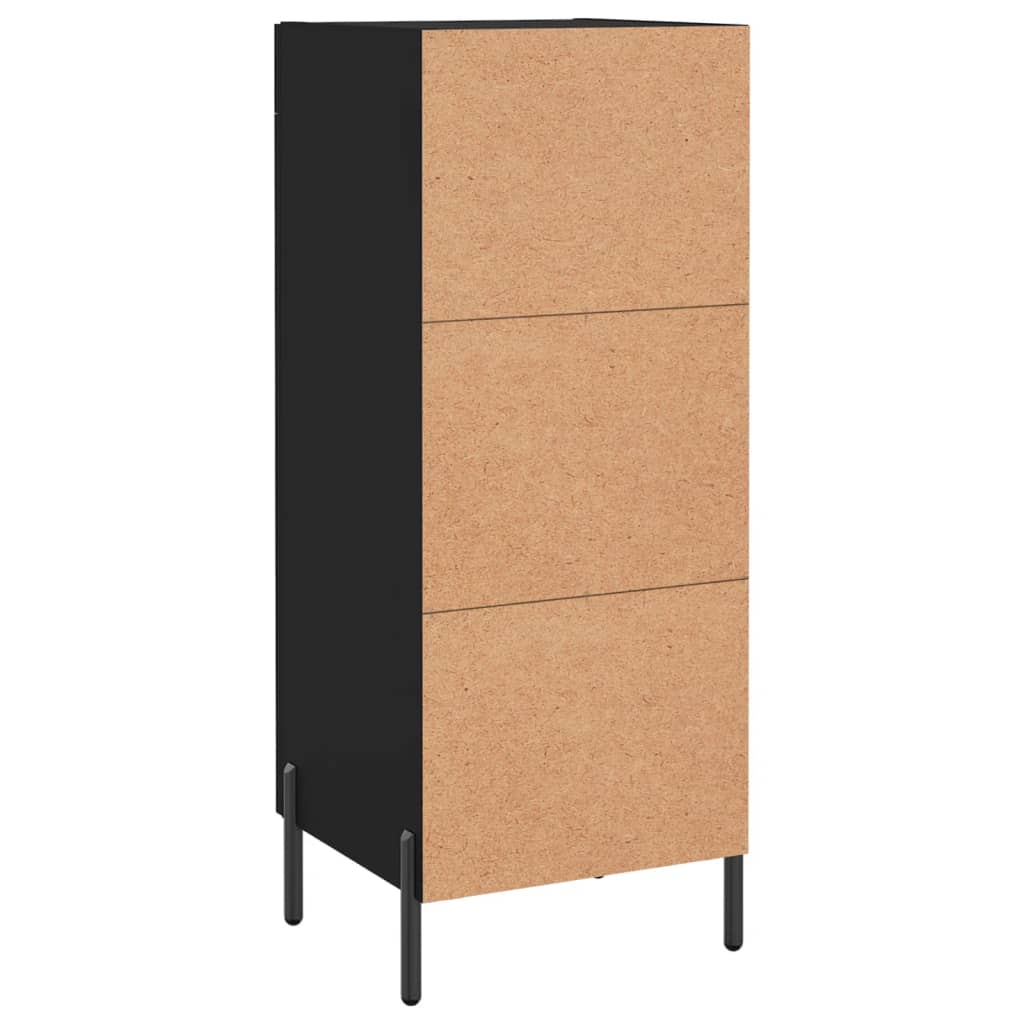 Komoda crna 34,5 x 34 x 90 cm od konstruiranog drva