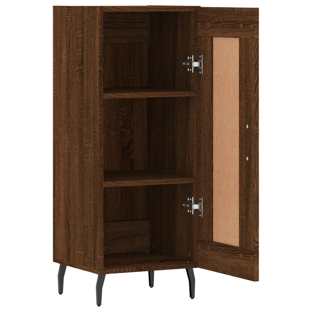 Komoda boja smeđeg hrasta 34,5 x 34 x 90 cm konstruirano drvo