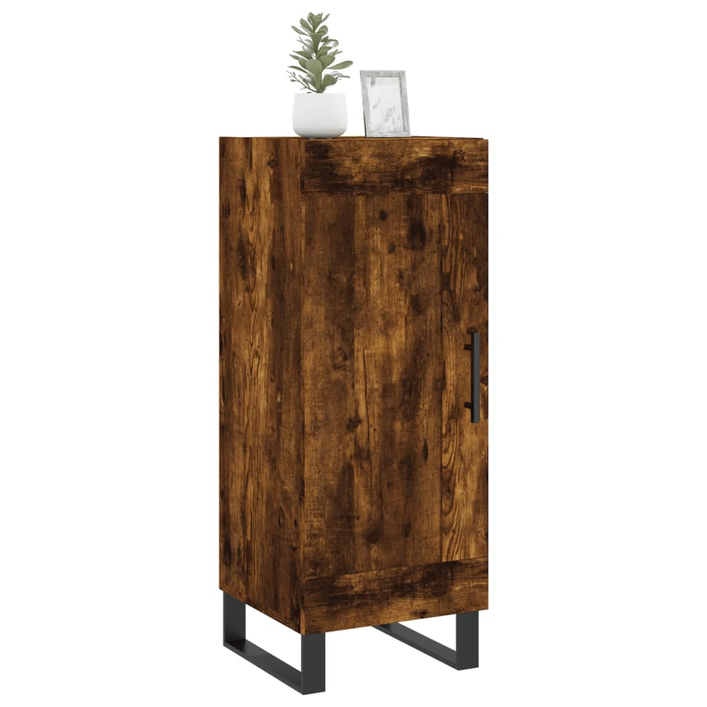 Komoda boja dimljenog hrasta 34,5x34x90 cm konstruirano drvo