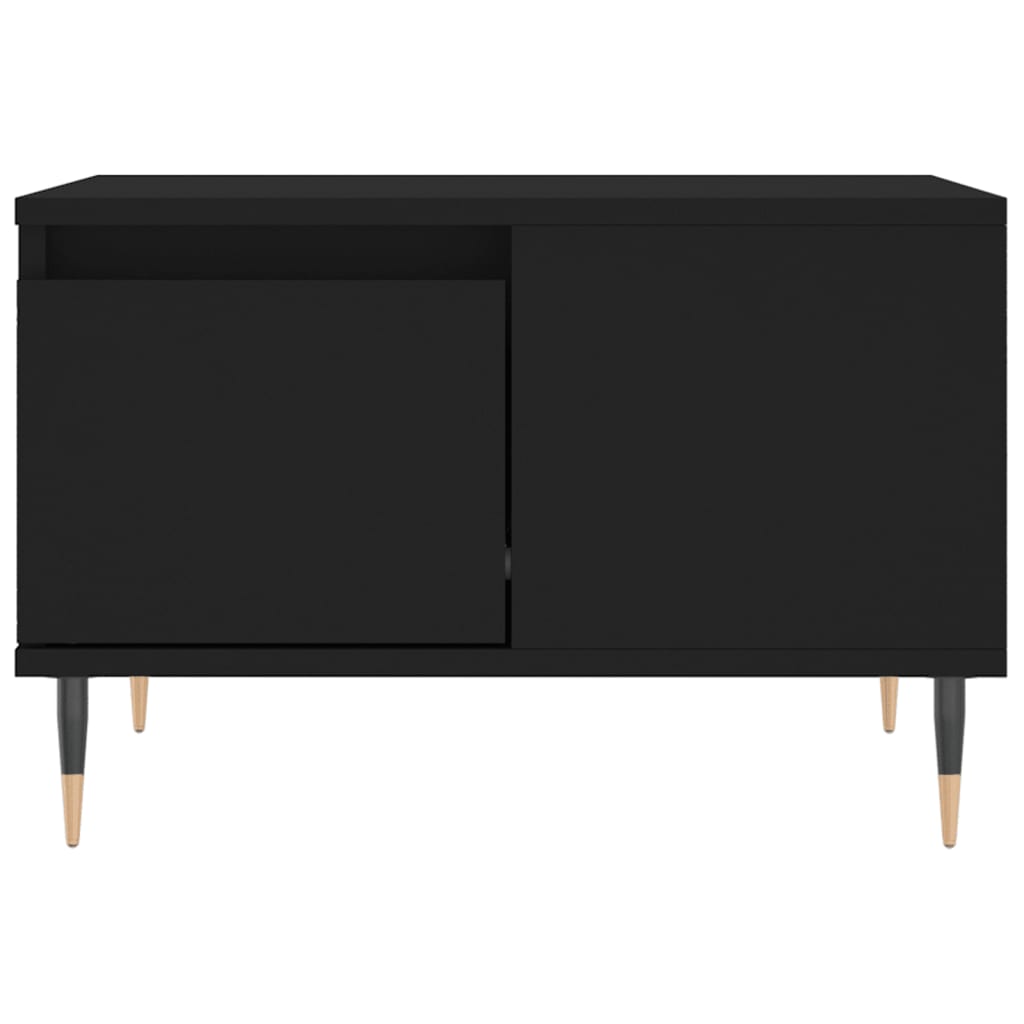 Stolić za kavu crni 55 x 55 x 36,5 cm od konstruiranog drva