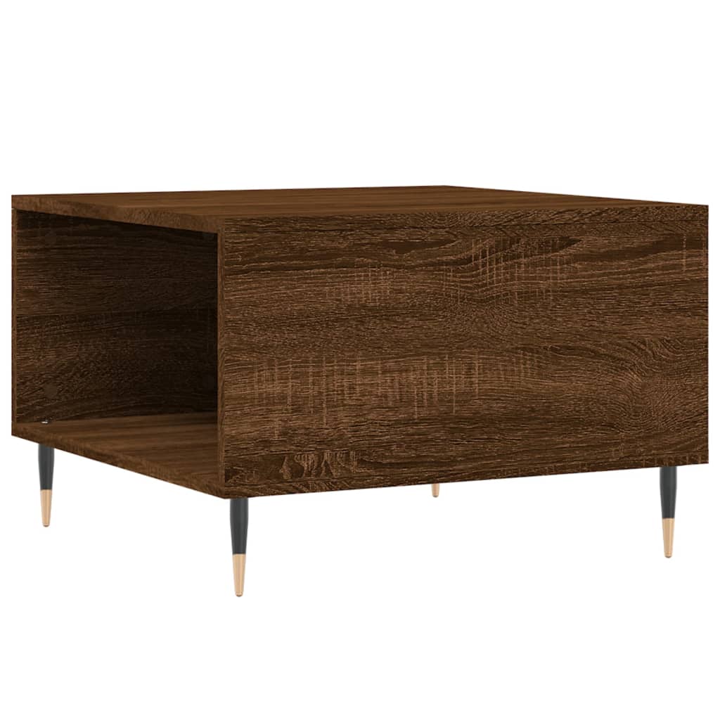 Stolić za kavu boja hrasta 55 x 55 x 36,5 cm konstruirano drvo