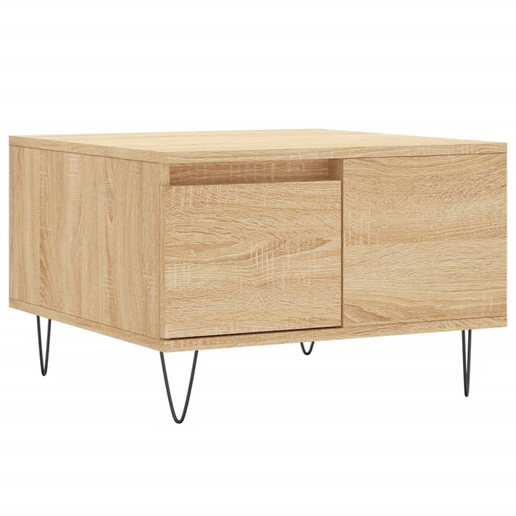 Stolić za kavu boja hrasta 55x55x36,5 cm konstruirano drvo