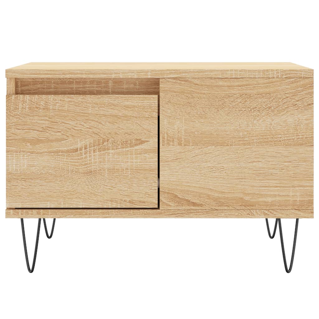 Stolić za kavu boja hrasta 55x55x36,5 cm konstruirano drvo