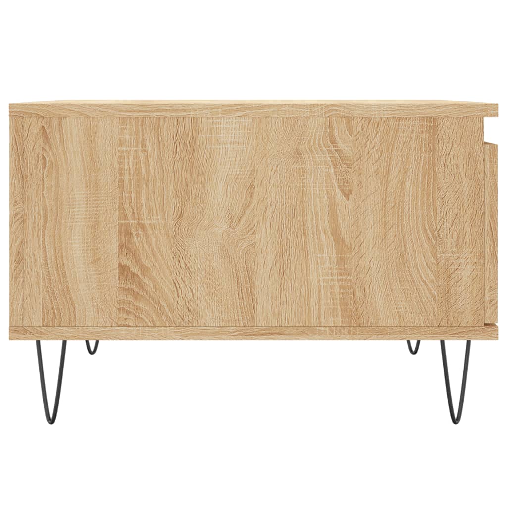 Stolić za kavu boja hrasta 55x55x36,5 cm konstruirano drvo