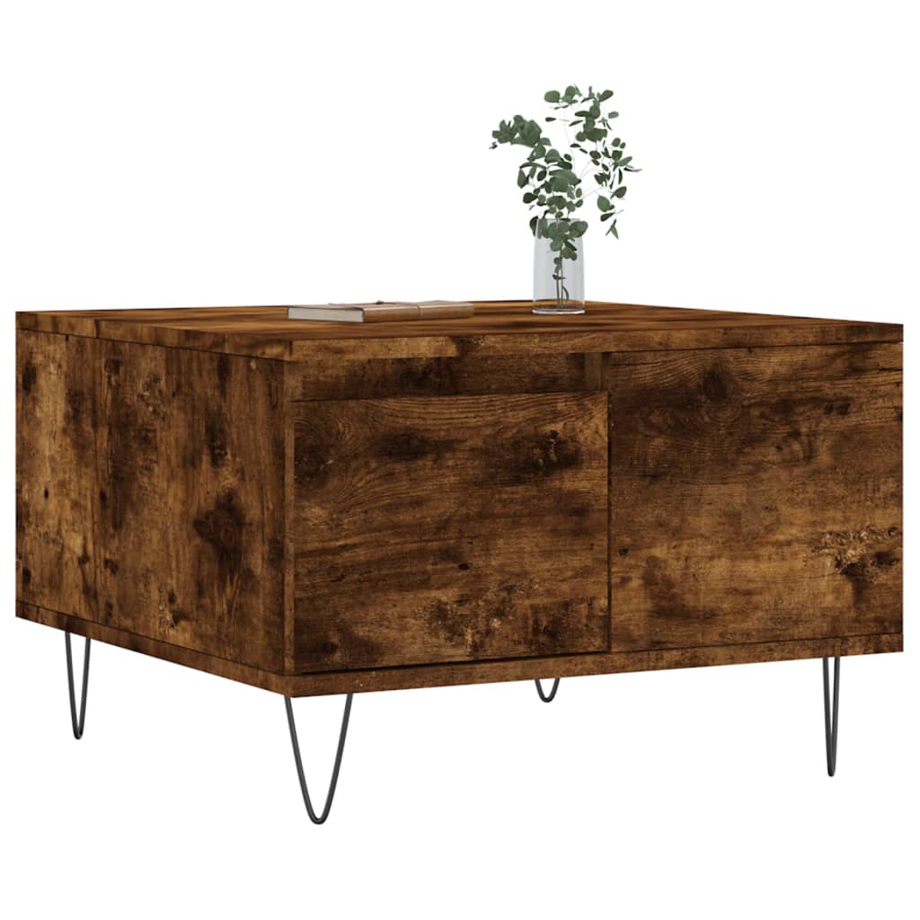 Stolić za kavu boja hrasta 55 x 55 x 36,5 cm konstruirano drvo