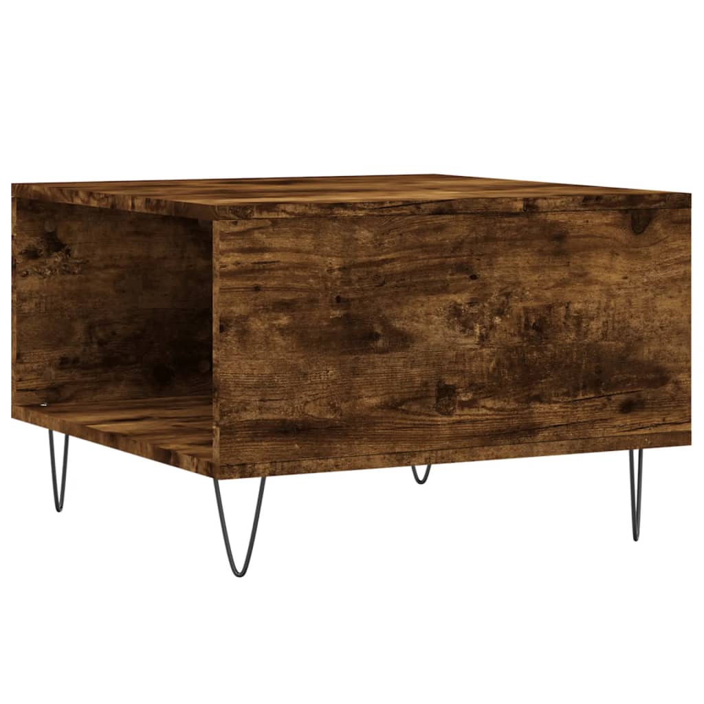Stolić za kavu boja hrasta 55 x 55 x 36,5 cm konstruirano drvo