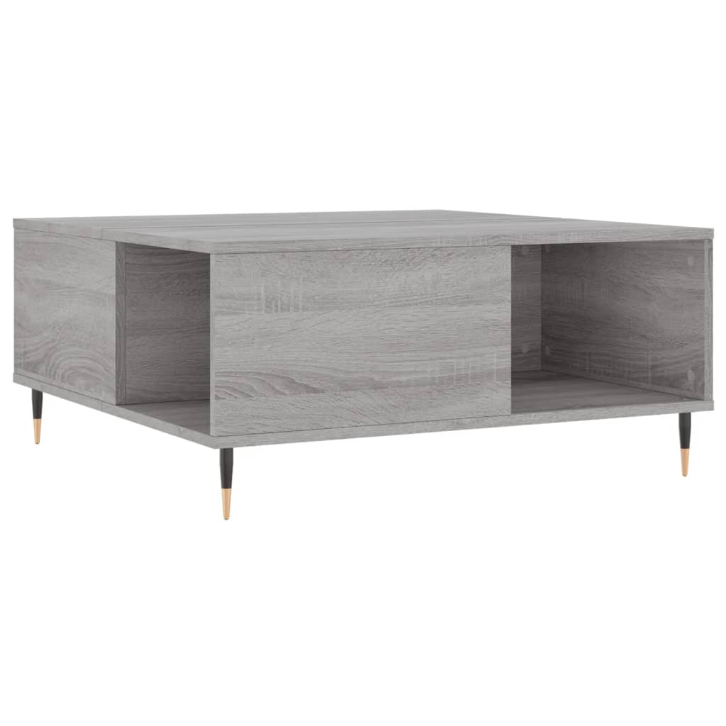 Stolić za kavu boja sivog hrasta 80x80x36,5cm konstruirano drvo