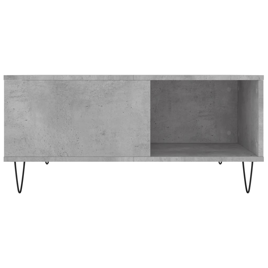 Stolić za kavu boja betona 80 x 80 x 36,5 cm konstruirano drvo