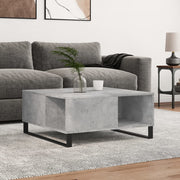 Stolić za kavu boja betona 80 x 80 x 36,5 cm konstruirano drvo