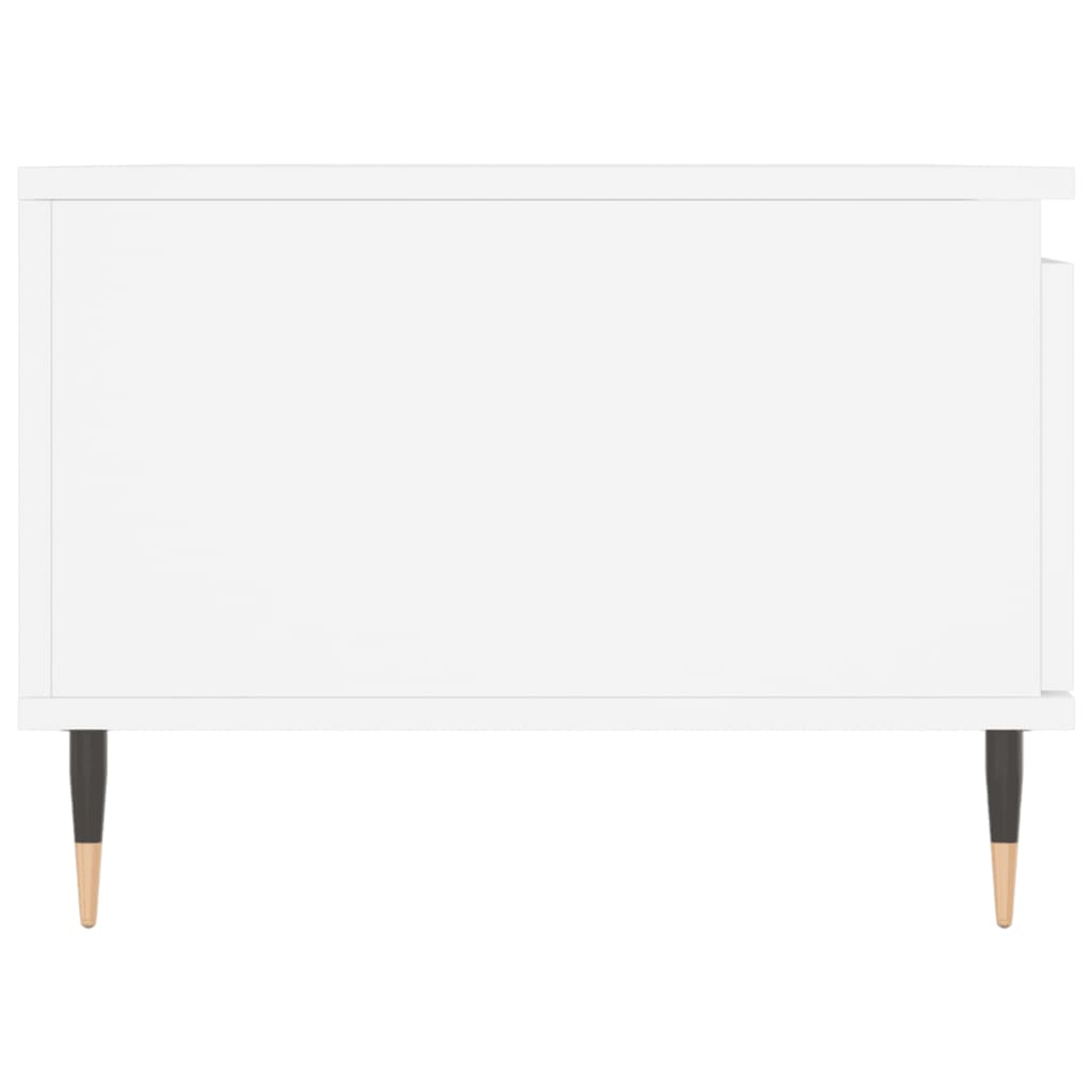 Stolić za kavu bijeli 90 x 50 x 36,5 cm od konstruiranog drva