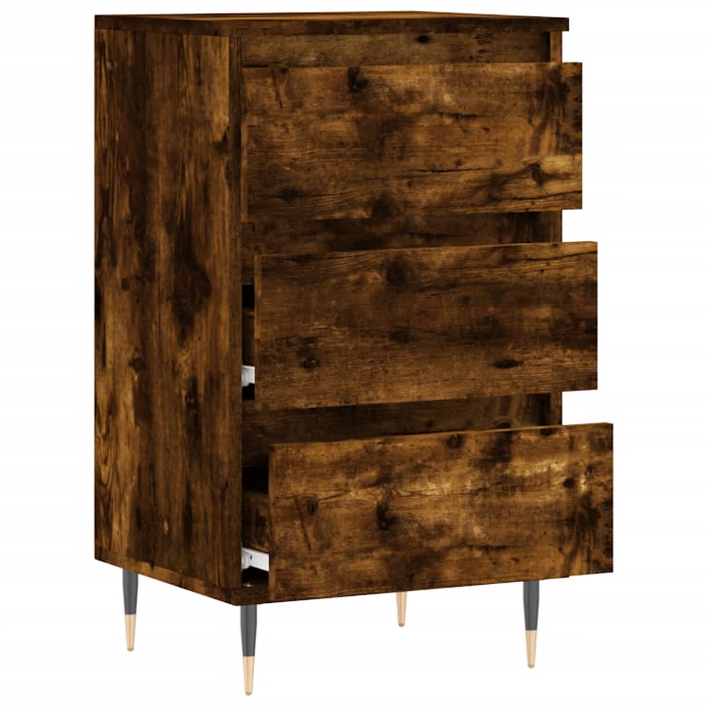 Komoda boja dimljenog hrasta 40 x 35 x 70 cm konstruirano drvo