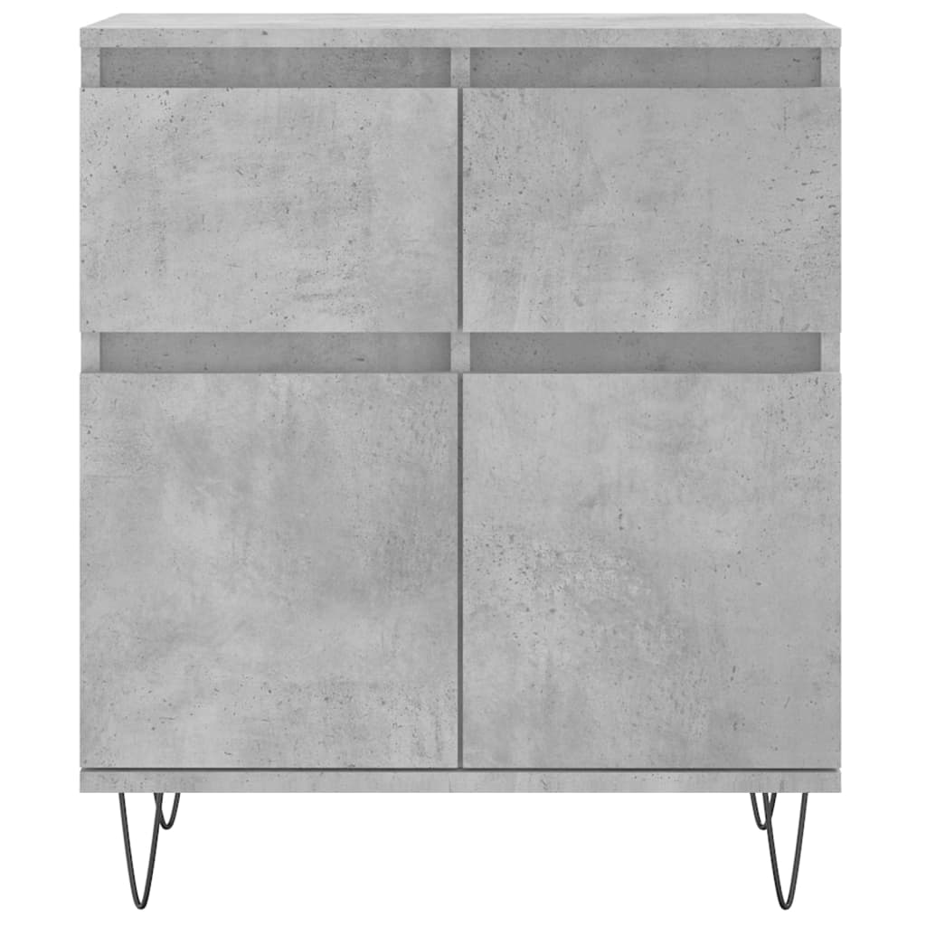 Komoda siva boja betona 60x35x70 cm od konstruiranog drva