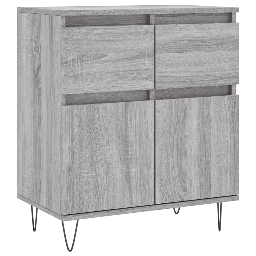 Komoda sivog hrasta sonome 60x35x70 cm od konstruiranog drva