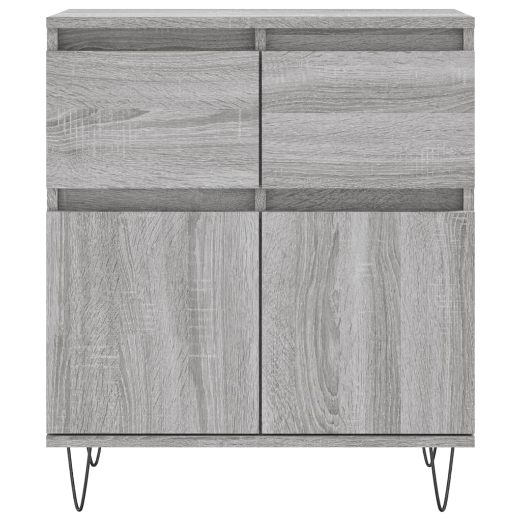 Komoda sivog hrasta sonome 60x35x70 cm od konstruiranog drva