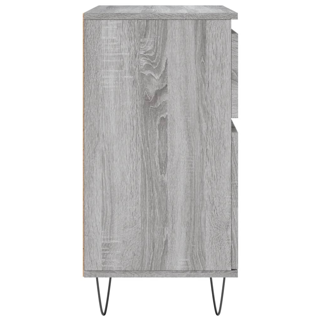 Komoda sivog hrasta sonome 60x35x70 cm od konstruiranog drva