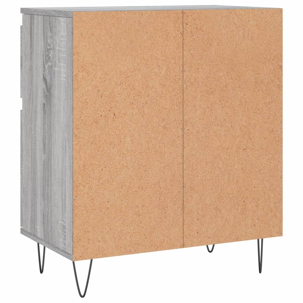 Komoda sivog hrasta sonome 60x35x70 cm od konstruiranog drva