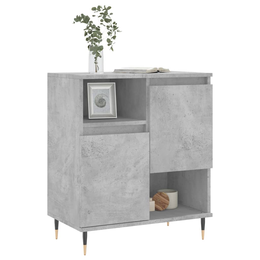 Komoda siva boja betona 60x35x70 cm od konstruiranog drva