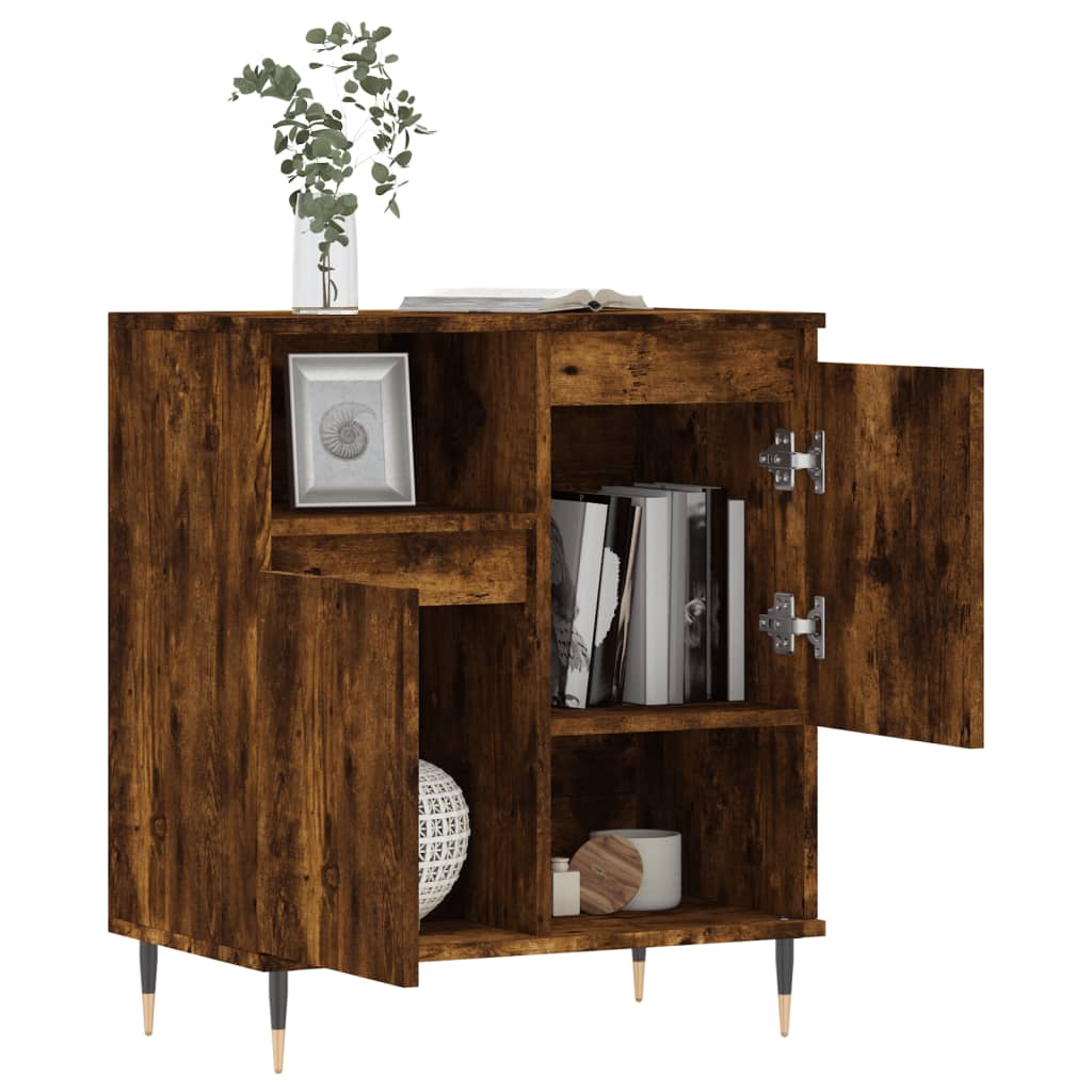 Komoda boja dimljenog hrasta 60 x 35 x 70 cm konstruirano drvo