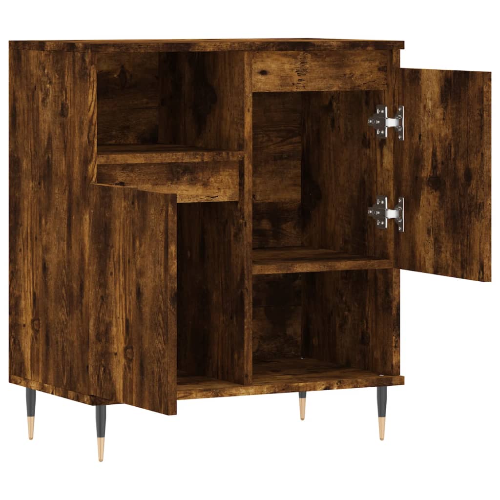 Komoda boja dimljenog hrasta 60 x 35 x 70 cm konstruirano drvo