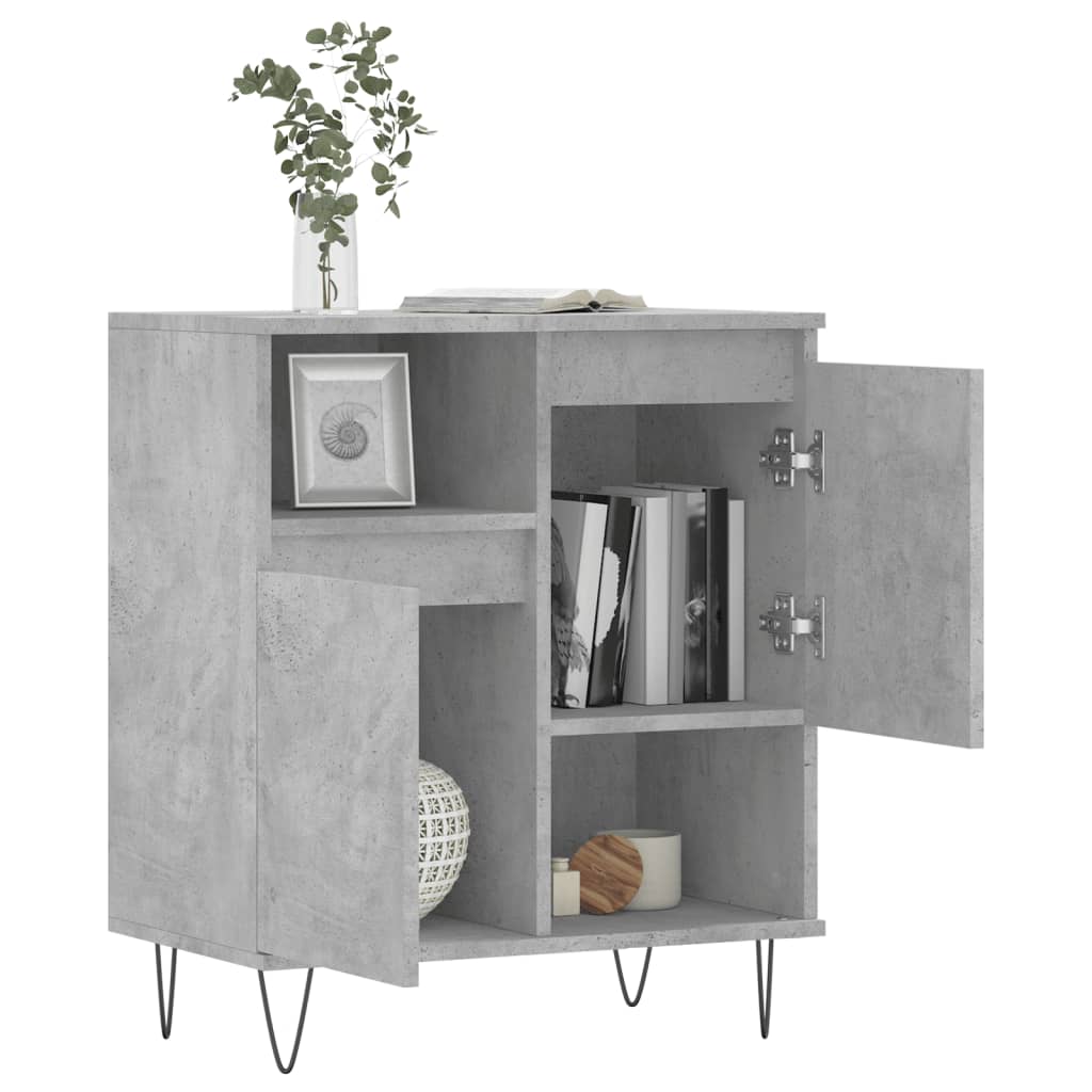Komoda siva boja betona 60x35x70 cm od konstruiranog drva