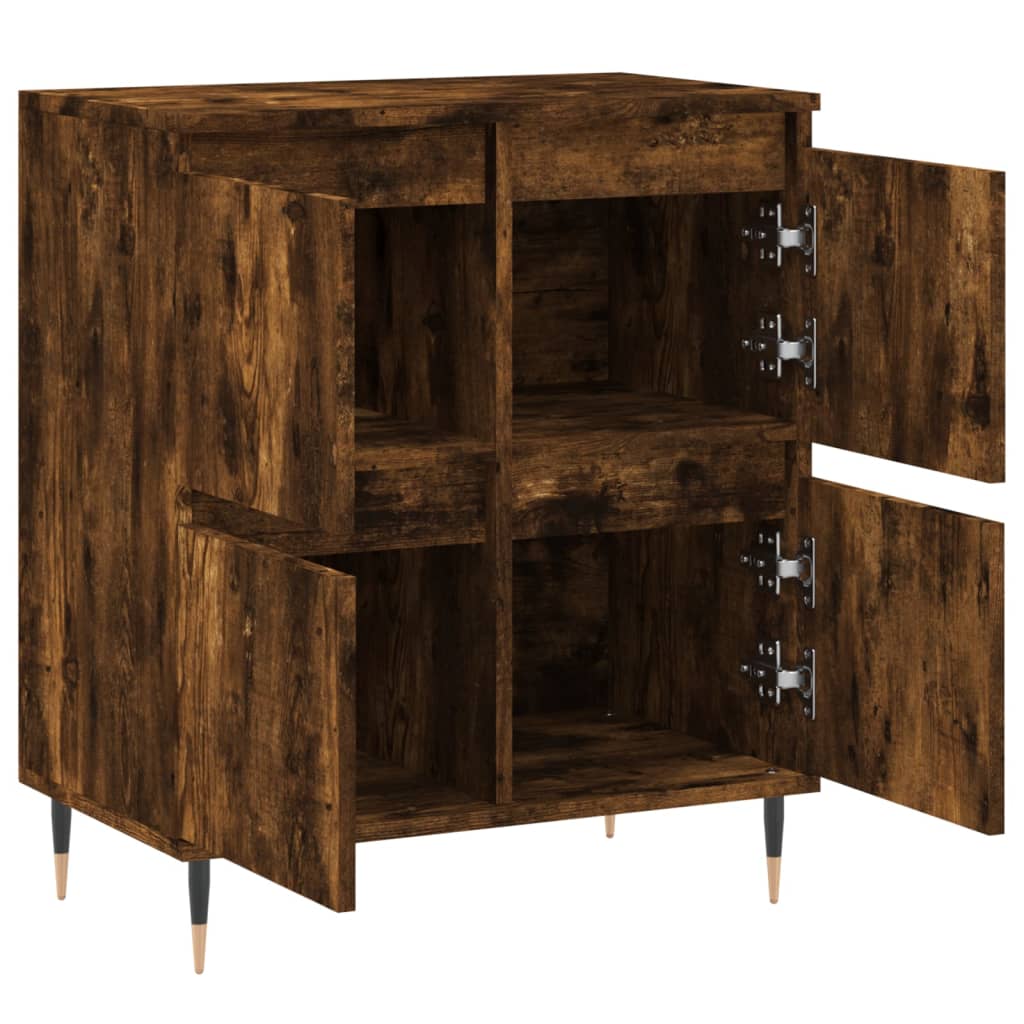 Komoda boja dimljenog hrasta 60 x 35 x 70 cm konstruirano drvo