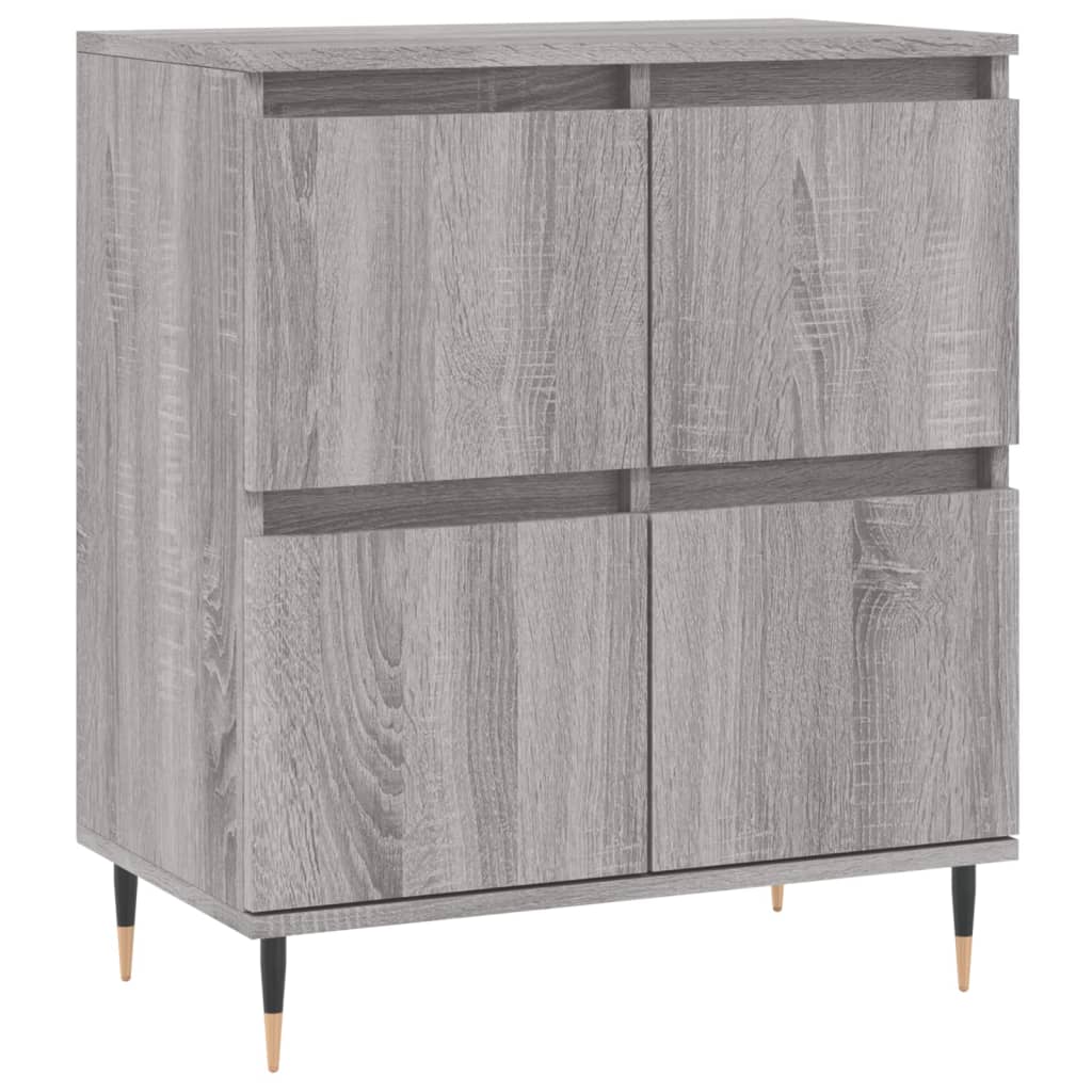 Komoda sivog hrasta sonome 60x35x70 cm od konstruiranog drva