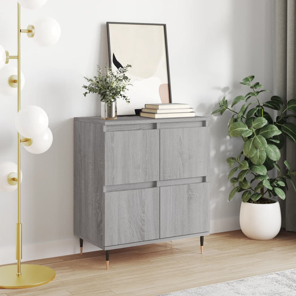 Komoda siva boja betona 60x35x70 cm od konstruiranog drva