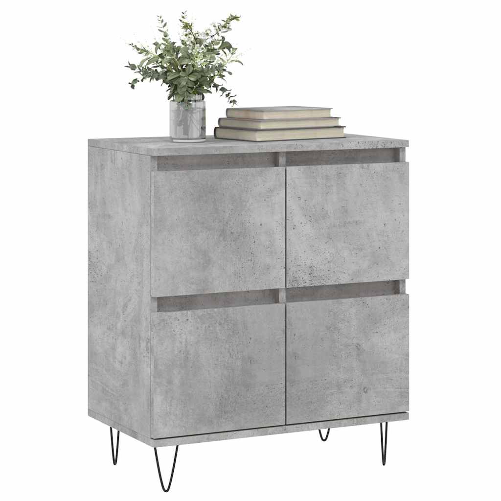 Komoda siva boja betona 60x35x70 cm od konstruiranog drva