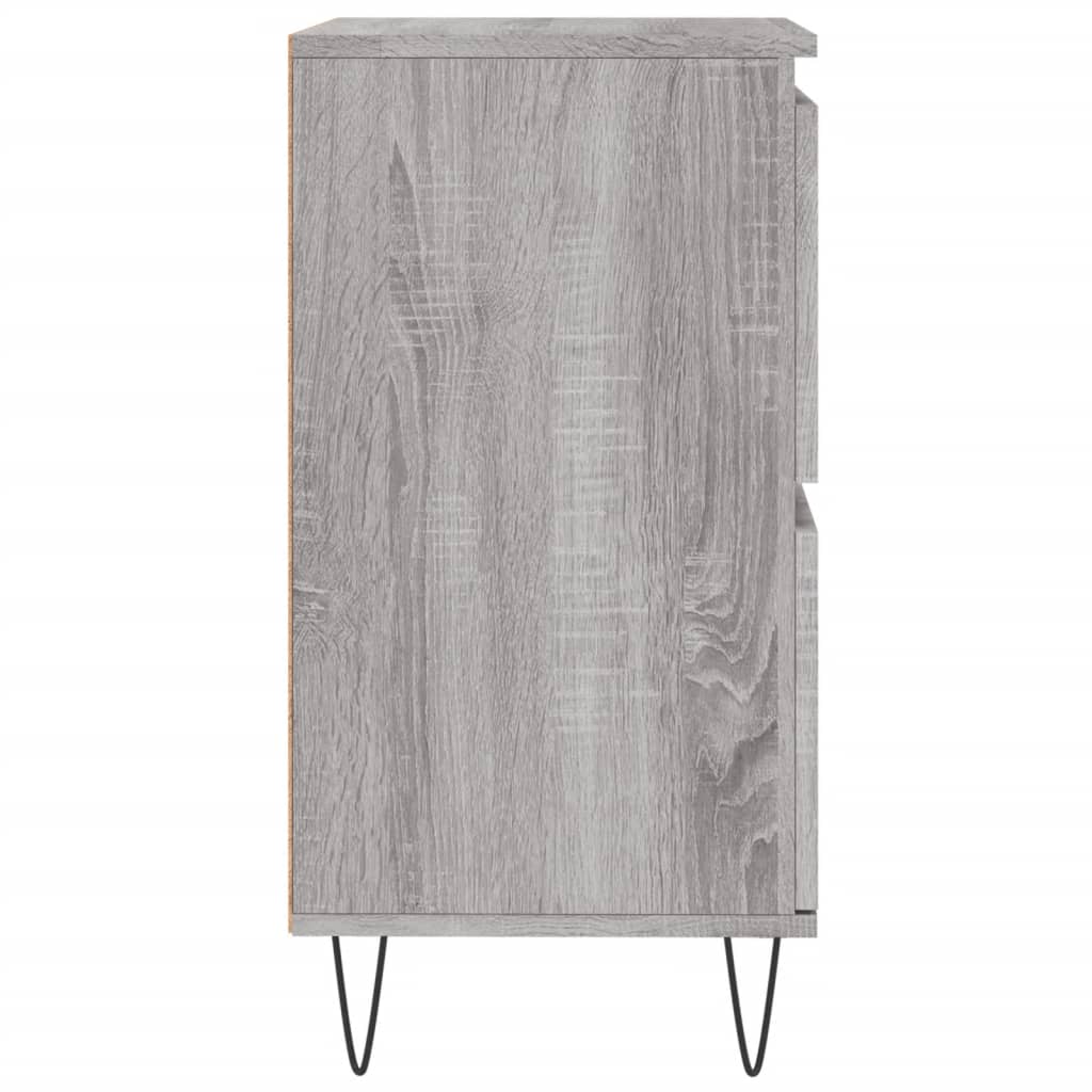 Komoda sivog hrasta sonome 60x35x70 cm od konstruiranog drva