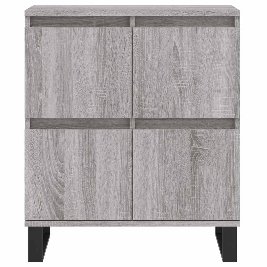 Komoda sivog hrasta sonome 60x35x70 cm od konstruiranog drva