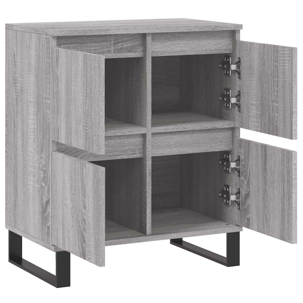 Komoda sivog hrasta sonome 60x35x70 cm od konstruiranog drva
