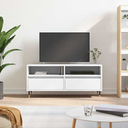 TV ormarić bijeli 100 x 34,5 x 44,5 cm od konstruiranog drva Bijela