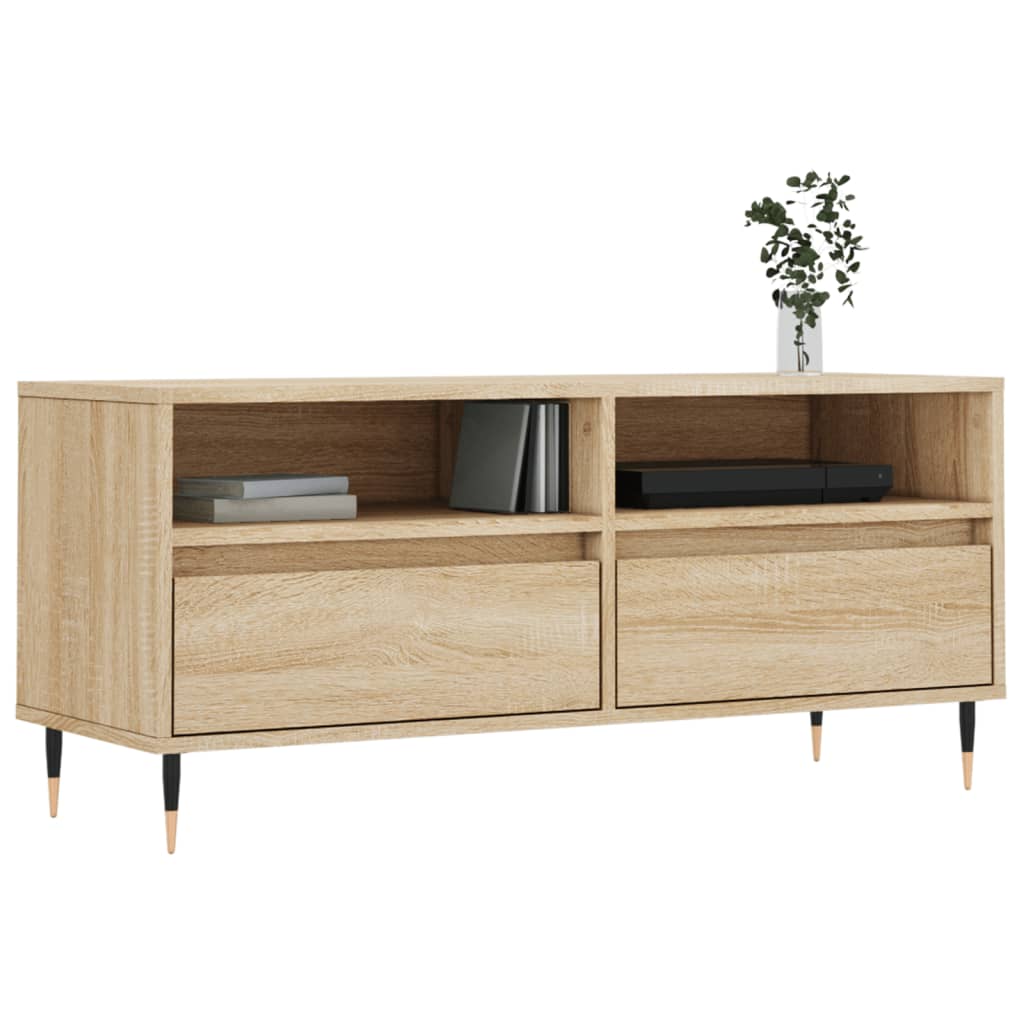TV ormarić boja hrasta sonome 100x34,5x44,5cm konstruirano drvo